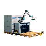 Estación de paletización con brazo robotizado Cobopac PAL 10 de Robopac
