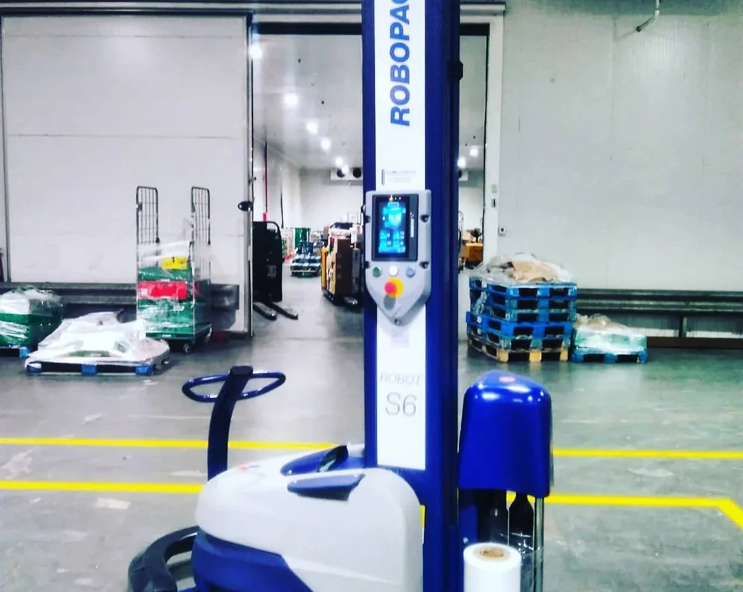 Robot autopropulsado S6 de Robopac en las instalaciones de la compañía